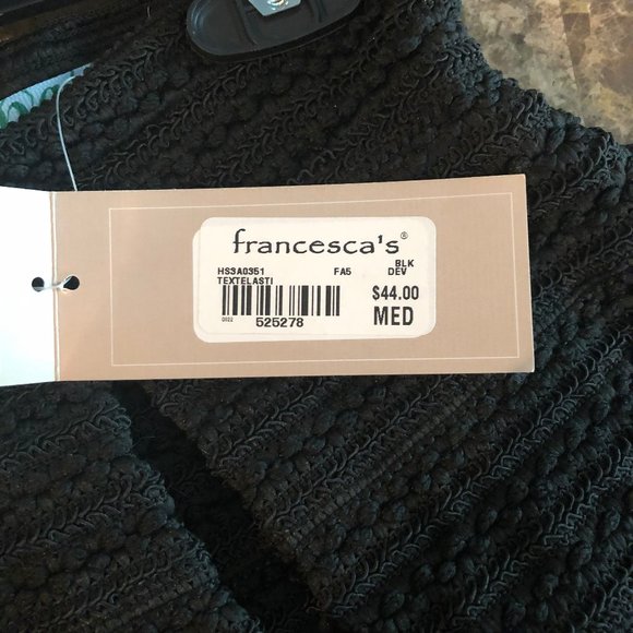 NWT! Francesca's High-Waisted Black A-Line Skirt - Picture 3 of 10